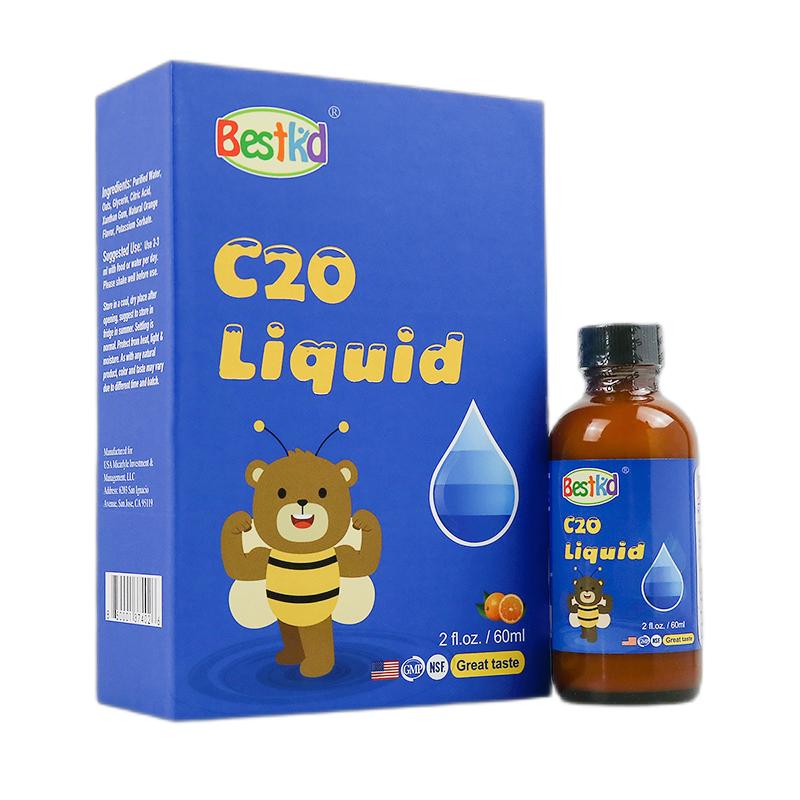 贝斯凯钙C20饮液 儿童液体钙  柠檬酸钙 60ML/瓶 美国进口 香橙味