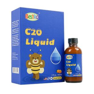 贝斯凯钙C20饮液 儿童液体钙 柠檬酸钙 60ML/瓶 美国进口 香橙味