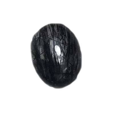 天然黑发晶椭圆形/方形戒面裸石