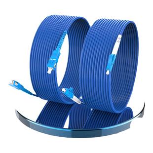 铠装光纤跳线SC转LC-FC-ST单模单芯多模双芯四芯光钎线防鼠抗拉防水光缆3m5/10/20/50/100米电信级尾纤跳线