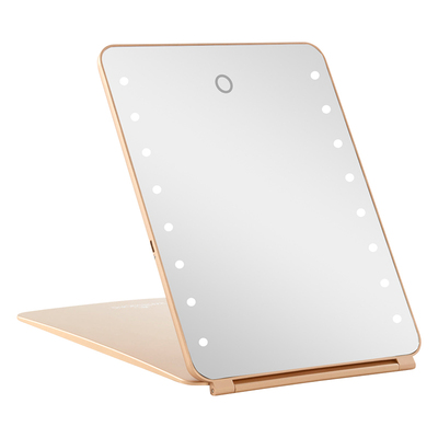 便携化妆镜带灯宿舍桌面led补光