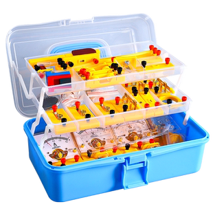 得力初中物理实验套装实验器材全套电学实验箱初二初三七八九年级电磁学光力学中考学生人教版电子实验套装