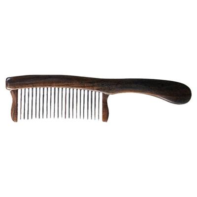 叶梳匠5A级沉贵宝镶齿梳防静电