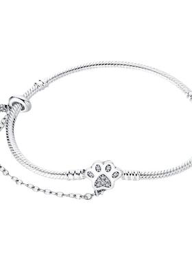 DIY饰品配件萌宠萌爪安全链手链镀925银亚马逊速卖通热销一件代发