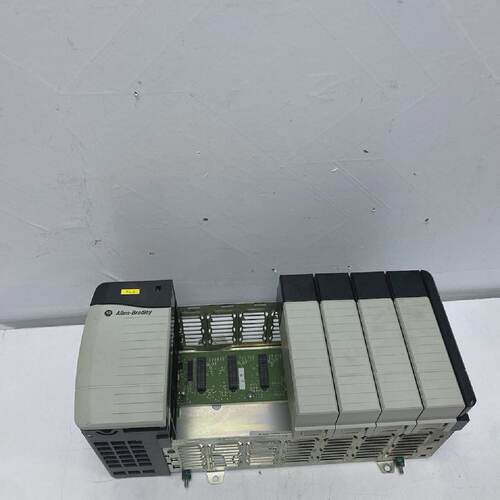 ALLEN BRADLEY DC POWER SUPPLY 1756-PB50 WITH RACK 1756-A7