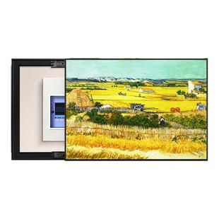 电表箱装饰梵高油画高级感餐厅挂画免打孔总电源开关遮挡推拉壁画