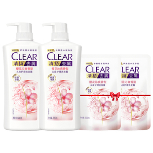 清扬洗发露控油多效去头屑樱花洗发水清洁官方正品