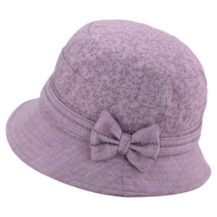 中老年人帽子女春秋妈妈渔夫帽薄款布帽老人帽奶奶盆帽老太太折叠