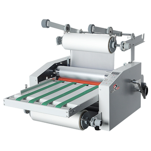 宝预VC370半自动覆膜机皮带送纸钢辊腹膜机冷热裱电动裱膜机冷裱机写真a3复膜机广告纸张封面纸压膜机过膜机