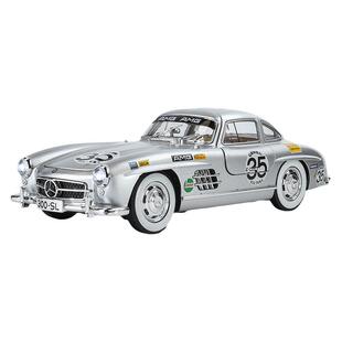 1:24仿真奔驰300SL拉花版合金车模型 怀旧复古老爷车孩潮玩摆件