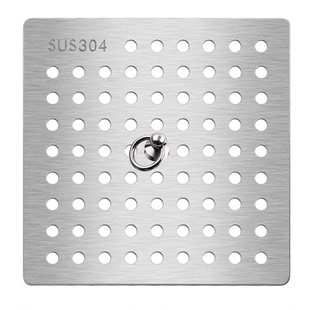 地漏盖子方形304不锈钢封口盖防头发过滤网下水道浴室卫生间防堵
