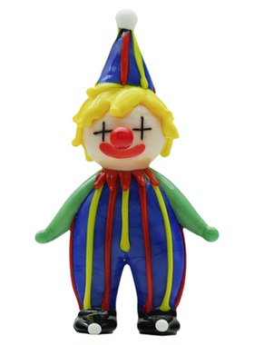淄博琉璃手作马戏团小丑桌面摆件