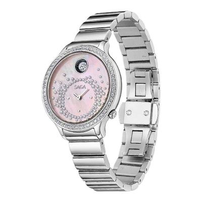 SAGA世家女士手表新款圣诞礼物轻奢满天星跳动的心小众时尚腕表