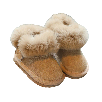 宝宝冬季保暖兔毛雪地靴