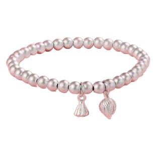 福凤茗足银s999纯银手链两世欢莲蓬莲心古法手串女友闺蜜生日礼物