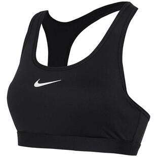 NIKE耐克女子SWSH黑色舒适瑜伽运动健身BRA内衣文胸DX6822-010