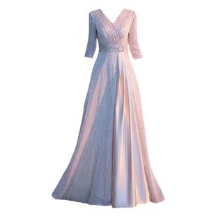 大合唱团演出服女大气合唱队礼服朗诵主持人指挥比赛服装气质长款