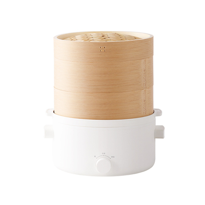 olayks不锈钢小留白电煮锅竹蒸笼