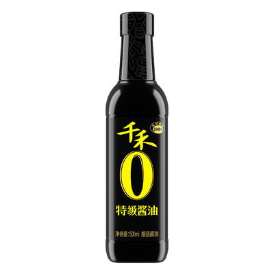 千禾0添加特级酱油500ml