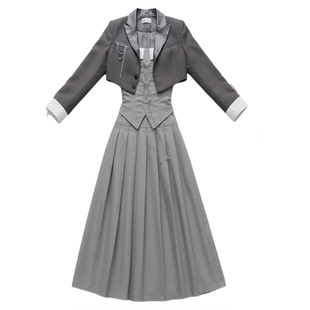 【征集】恋与深空主控心语萦绕同款西装装长裙套装cosplay连衣裙