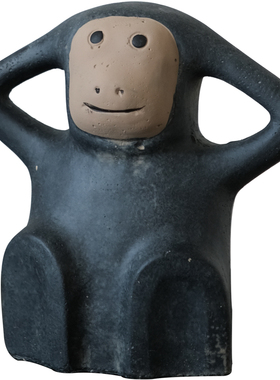 ladylike 中古趣味小猴子摆件 民宿样板间书房电视柜家居软装饰品