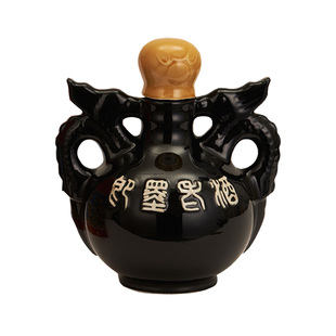 即墨老酒二龙戏珠十年陈940ml坛装黄酒礼盒甜型送礼即墨黄酒