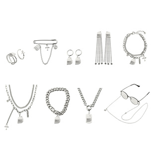 大英博物馆罗塞塔石碑系列潮流金属风项链耳环戒指胸针中性手链