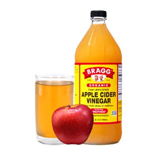BRAGG浓缩原浆苹果醋0糖0脂0卡美国原装进口