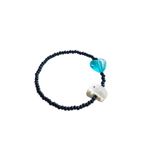 PUPU手工seventeen尹净汉joshua同款小象爱心串珠手链女情侣手链