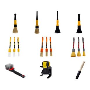 汽车美容洗车精洗刷子细节刷空调风口刷内饰刷轮胎轮毂缝隙马毛刷