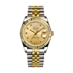 瑞士品牌豪伦诗Holuns蚝式 手表男进口机芯全自动机械 男士手表