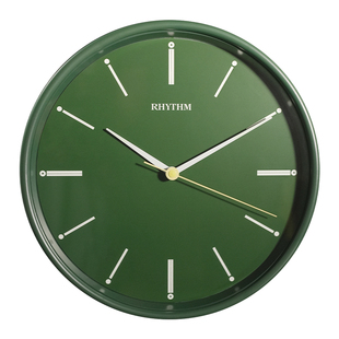 RHYTHM丽声日本静音夜光客厅挂钟家用2025新款轻奢简约时尚挂表