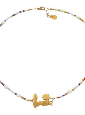 mayol希腊品牌smile项链金色