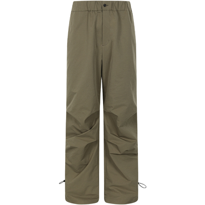 LEZORA轻薄轻微皱宽松降落伞裤