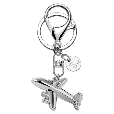 中国航展钛钢立体飞机钥匙扣挂饰