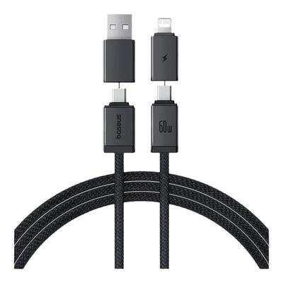 倍思60w超级快充四合一充电器线