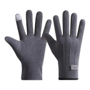 手套女秋冬季防风加绒保暖触屏防水防寒户外电动车骑行用防滑男款