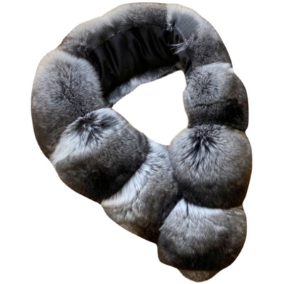 限定回馈南美黑丝绒栗鼠舒适围巾