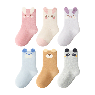 100%纯棉无骨宝宝毛圈袜秋冬a类