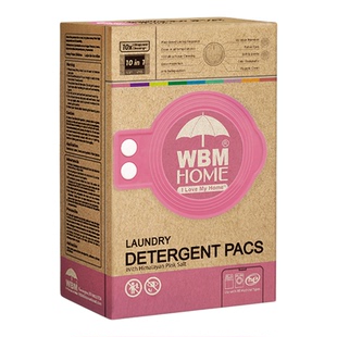 WBM Laundry Detergent Pods 10-IN-1 Power Paks, fragrance