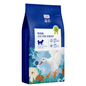 蓝氏鸭肉梨双重倍护狗粮大中小型犬边牧金毛成犬幼犬通用犬粮10kg