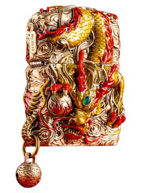 zippo防风打火机龙凤节日礼物男