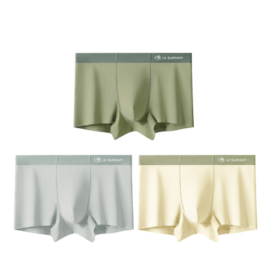 男士内裤纯棉抗菌平角裤四角短裤