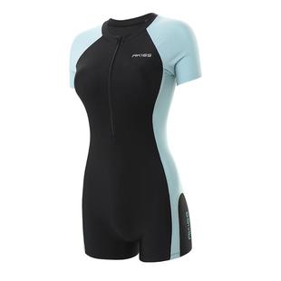 泳衣女士2025新款爆款保守连体平角游泳馆专用遮肚显瘦泡温泉泳装