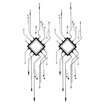 MG草本纹身贴纸赛博朋克机器人潮
