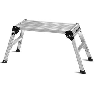 加厚铝合金梯凳家用折叠洗车台多功能登高梯户外摄影台加宽工作台