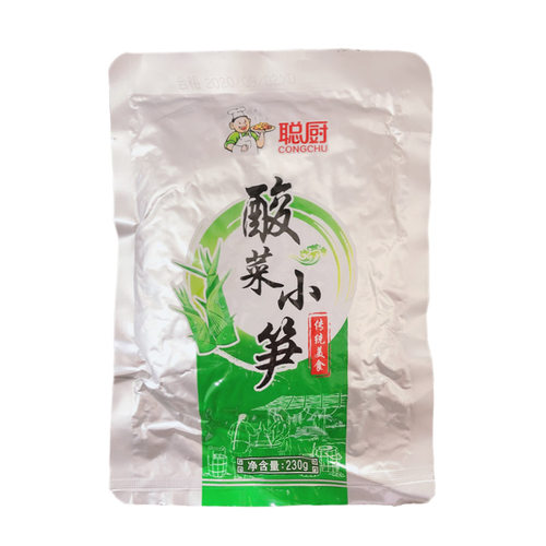 聪厨下饭菜湖南特产无辣酸菜小笋咸菜230g×5袋半成品湘菜外婆菜