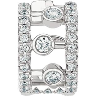 【礼物】De Beers 戴比尔斯 Dewdrop 露珠18K白金钻石耳骨夹