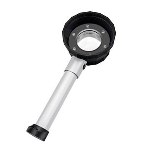 60倍放大镜鉴定专用充电款带LED灯老人阅读手持高清高倍 烟酒鉴定专用100电子维修珠宝钻石腰码文玩1000