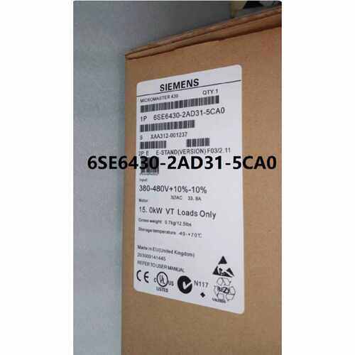 议价6SE6430-2AD31-5CA0西门子MM430变频器 15KW 6SE64302AD315CA